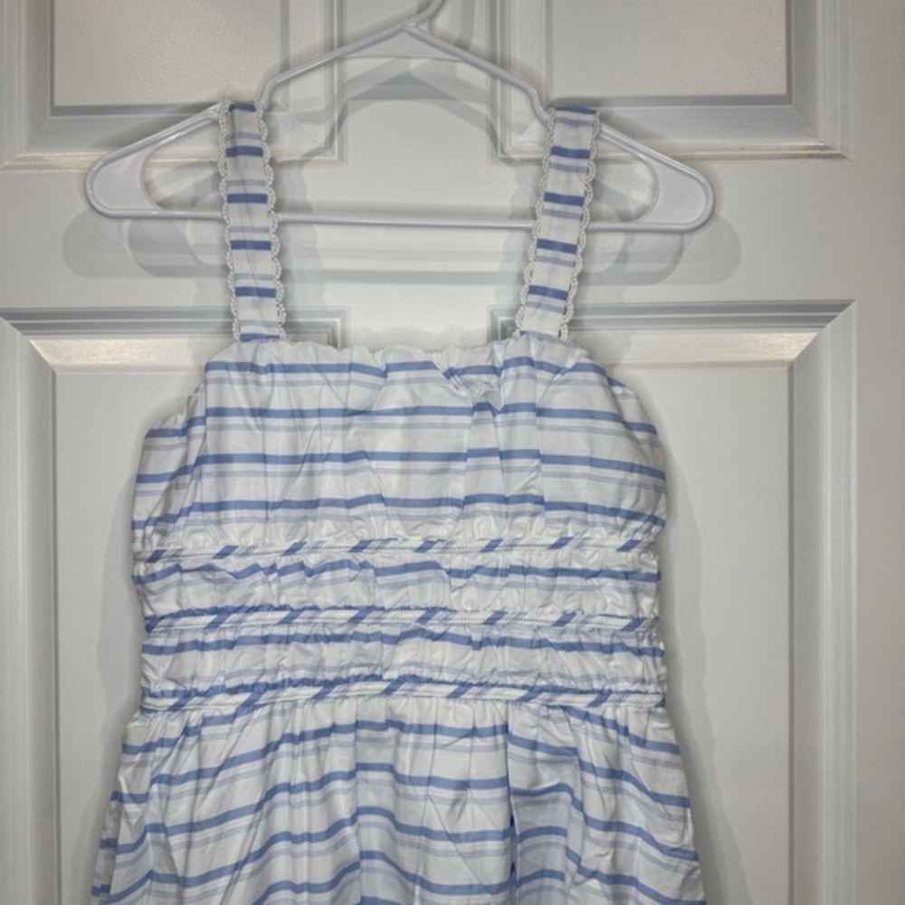 Altar'd State Blue and White Striped Smocked Maxi Dress Size Small - Picture 3 of 9